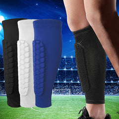 Soccer Shin Guard Calf Compression Sleeve Honeycomb Pads Shin Splint