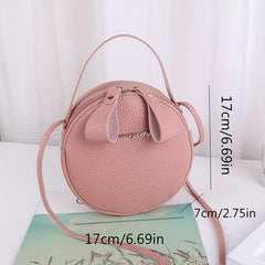 Mini Crossbody Bag Small Round Messenger Handbag for Daily Use