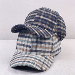 Plaid Baseball Cap Vintage Casual Sunshade Dad Hat Unisex Sun Hats For Men