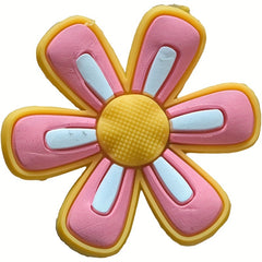 10Pcs Flower Pattern Shoe Charms for Bubble Slides Sandals Shoe Decorations