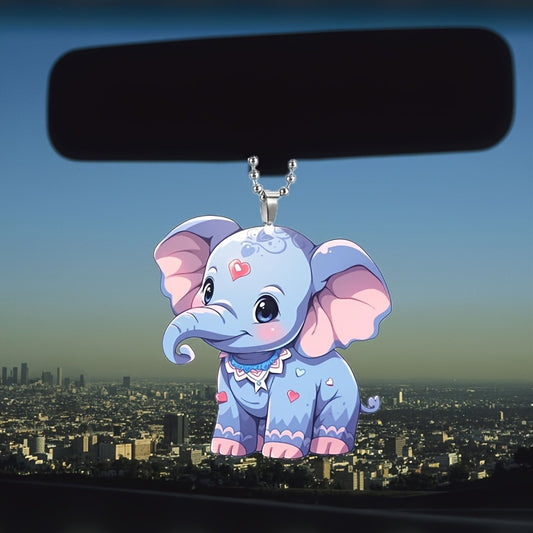 Elephant Car Pendant Keychain, Stylish Interior Decoration