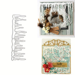 Icicles Border Metal Cutting Dies for DIY Album Paper Card Scrapbook Decor
