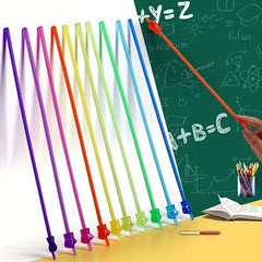 10pcs Classroom Teaching Sticks for Blackboard Reading & Drawing