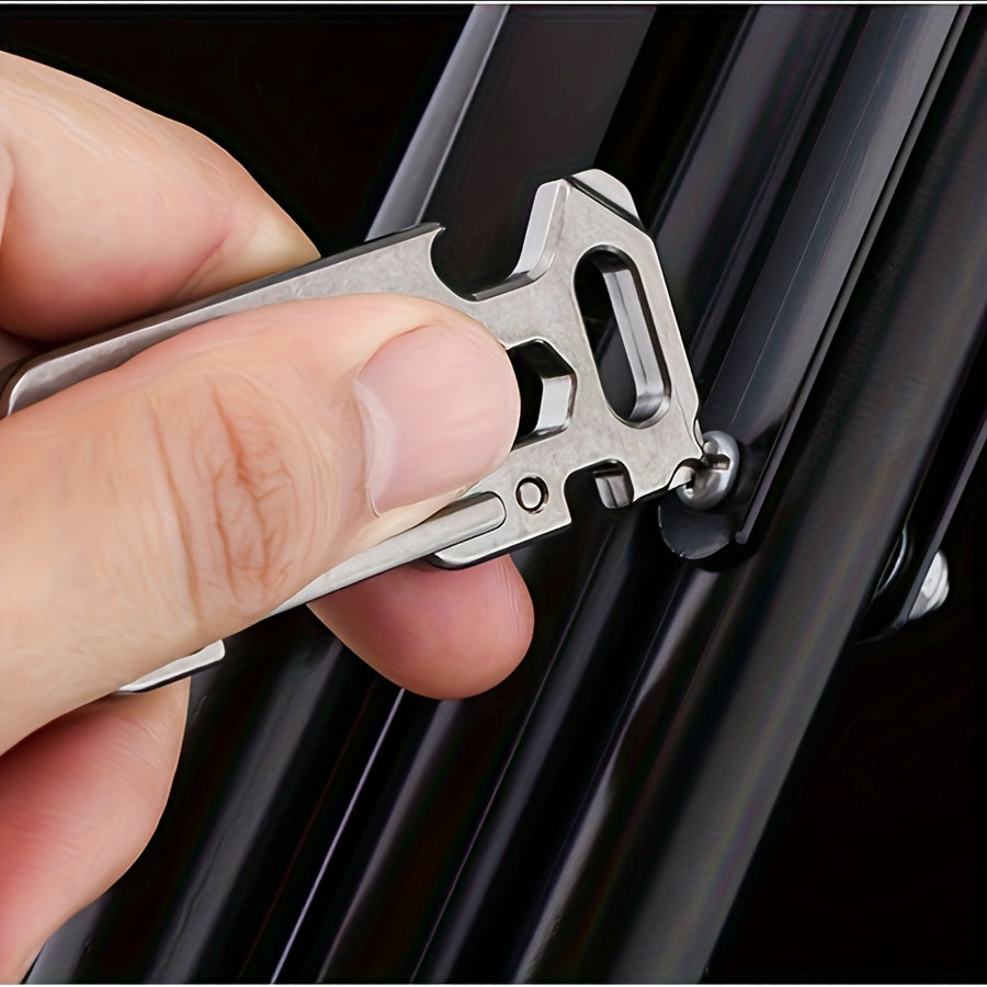 Portable Stainless Steel Hanging Buckle Keychain Wrench