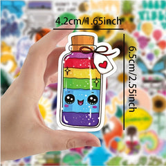 50pcs VSCO Small Fresh Waterproof Vinyl Stickers Water Bottle Laptop Phone