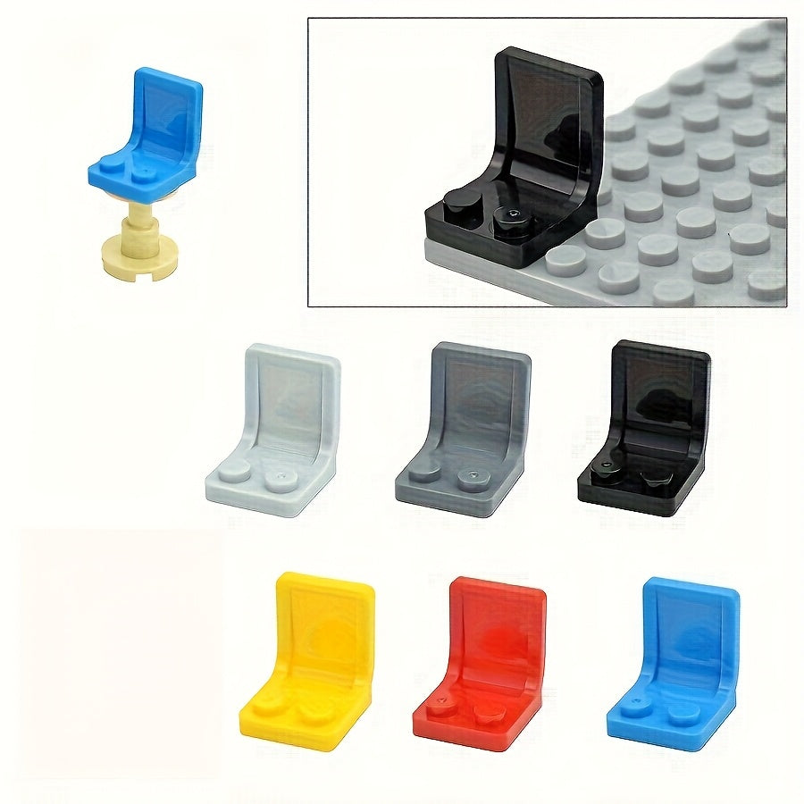 32pcs Building Blocks Chair 2x2 Backrest Chair Accessories Scene Assembly