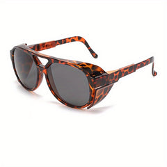 Steampunk Men's Polarized Sunglasses Retractable Legs UV400