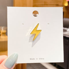 Sparkling Lightning Brooch for Kids Clothing Accessory