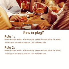 Drinking Dice Game Set for Party, Halloween, Family and Friends Gathering