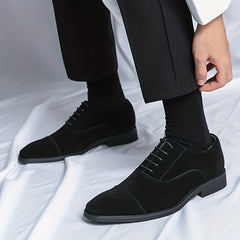 Men's Vintage Lace Up Dress Shoes Smart Casual Walking Shoes