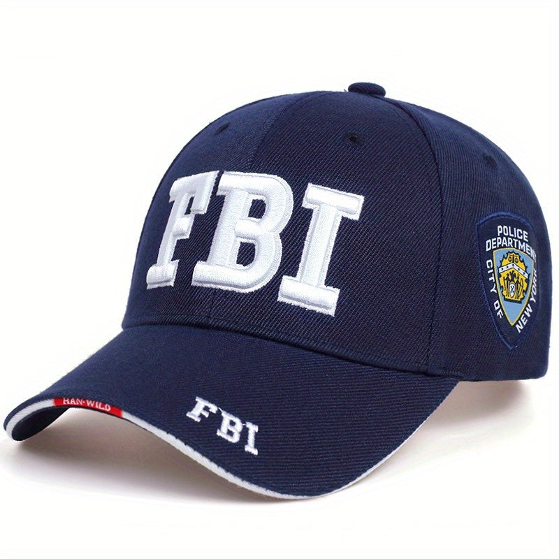 Men's Embroidered Camo Baseball Cap for Outdoor Activities