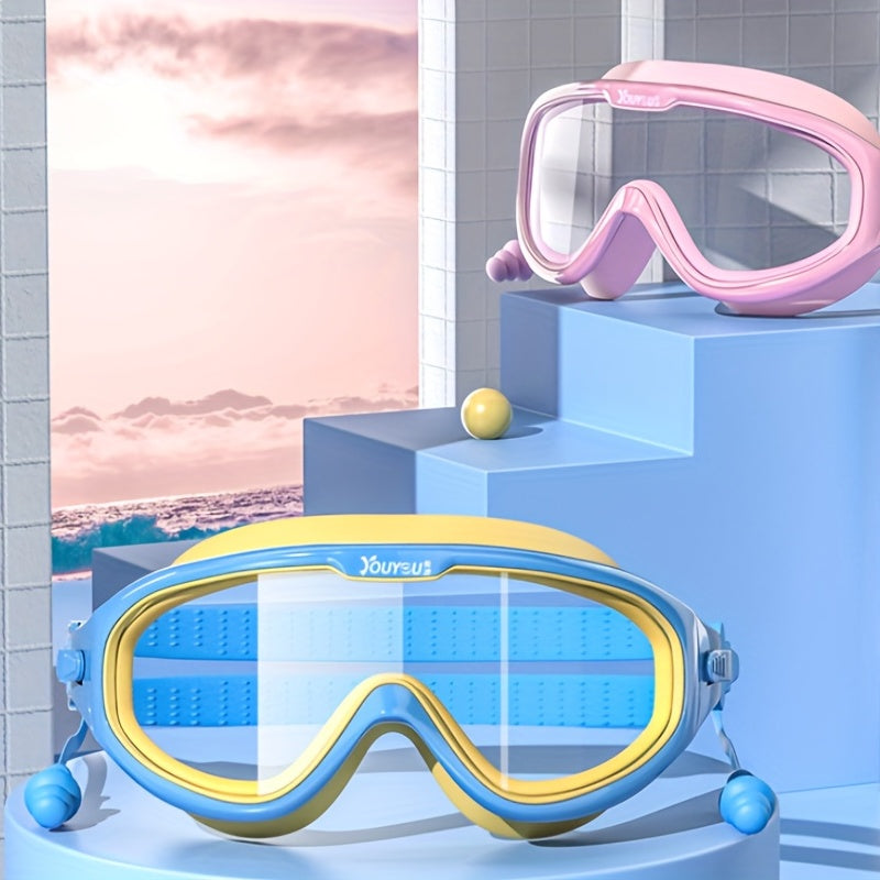 Large Frame Adults Swimming Goggles Waterproof Anti Fog Swimming Glasses