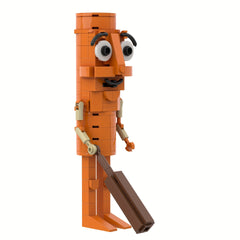 Brainrot Building Block Model - Wooden Stick People Brick Toys