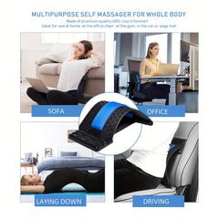 Adjustable Magnetic Back Stretcher with Cooling Sports Towel