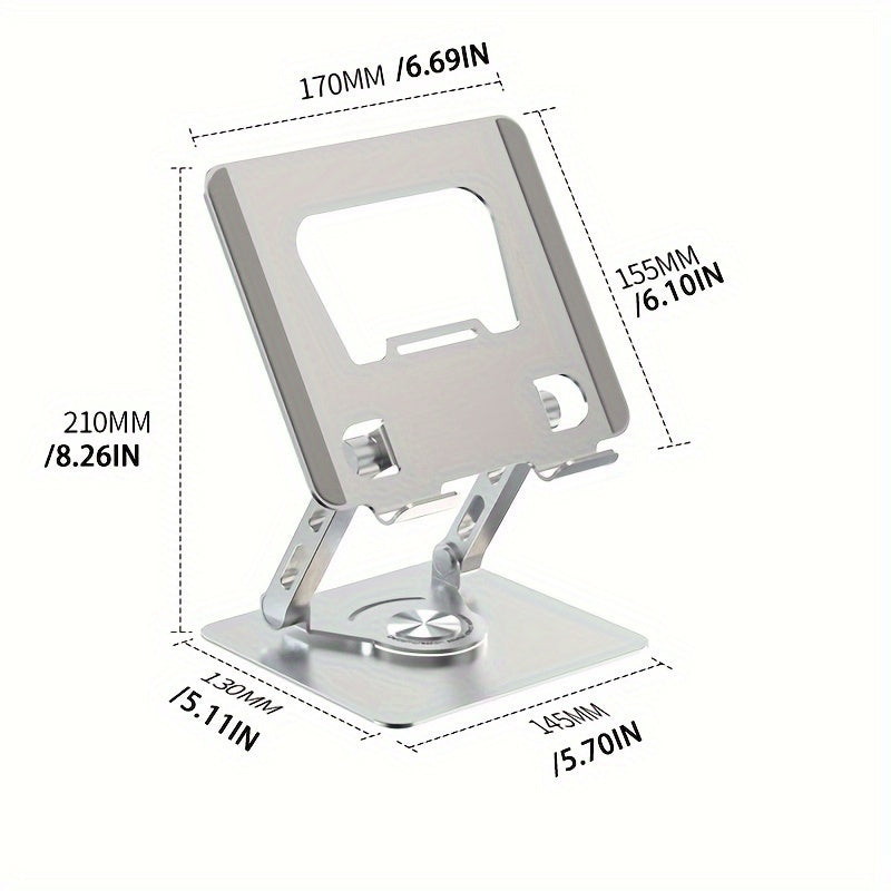 Aluminum Tablet Bracket Desktop 360u00b0 Rotation Portable Stand