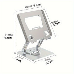 Aluminum Tablet Bracket Desktop 360u00b0 Rotation Portable Stand