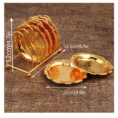 Metal Cake Plate Golden Plate For Party Wedding