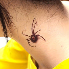 Halloween 3D Spider Pattern Temporary Tattoo Waterproof Sticker