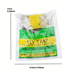 1pc Built in Bait Fly Trap Set Fly Trap Bag Fly Catcher Bag Garden Fly Bag