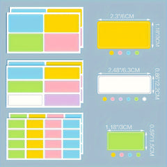 50pcs Waterproof Chalk Labels Adhesive Sticker Notes Office Supplies