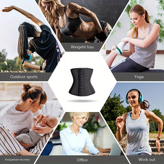Women's Waist Trainer Corset Steel Boned Tummy Control Body Shaper