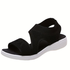 Women's Knitted Sports Sandals Comfortable Slip On Slingback Shoes