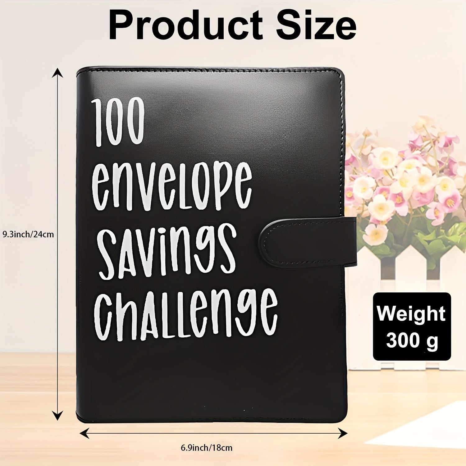 PU Leather Envelope Money Saving Challenge Binder - Save 5 050 with Ease & Fun