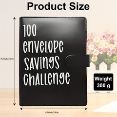 PU Leather Envelope Money Saving Challenge Binder - Save 5 050 with Ease & Fun