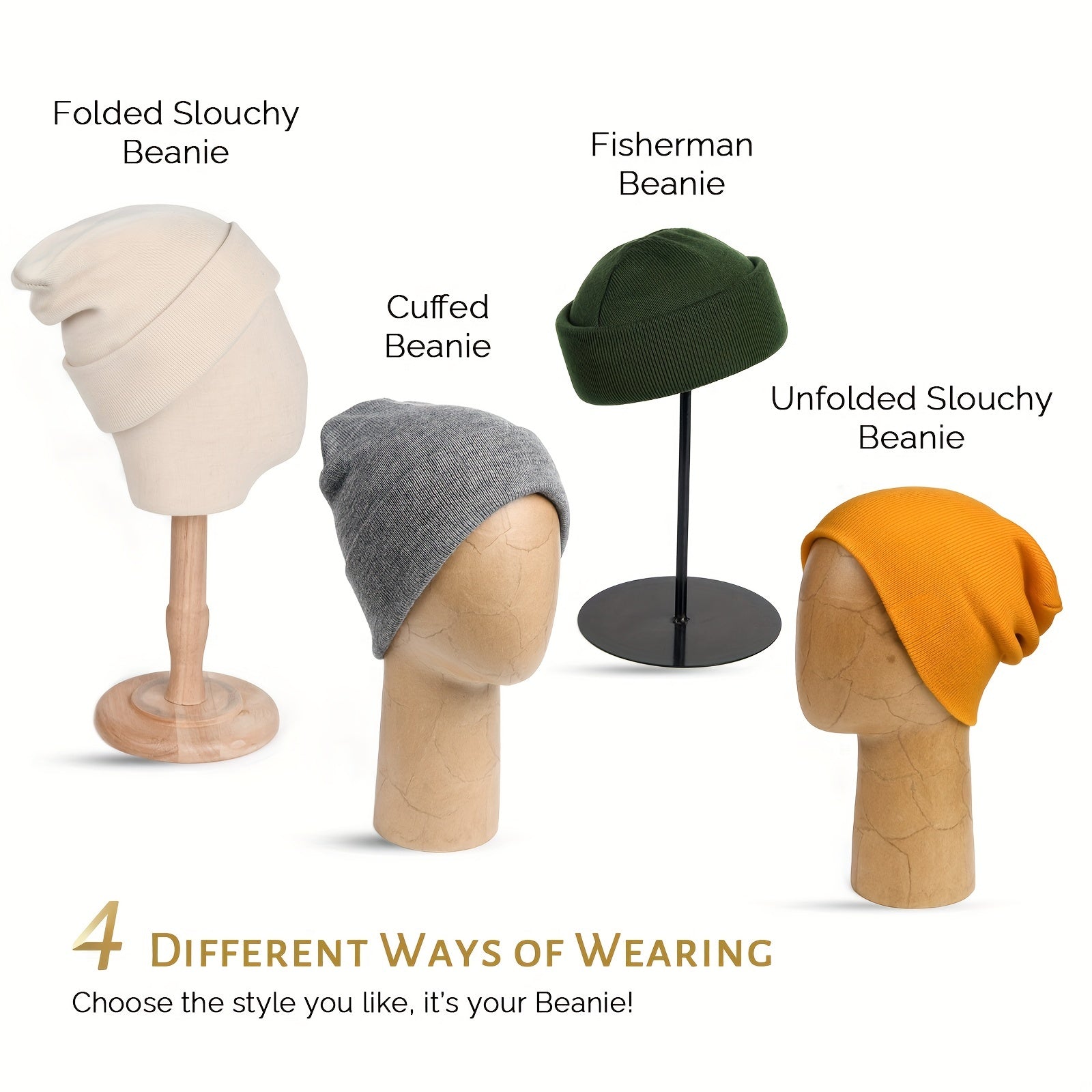 Knitted Hats Winter Beanie Men Women Soft Warm Unisex Cuffed Beanie