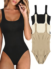Solid Yoga Bodysuit Women's Workout Jumpsuit Activewear