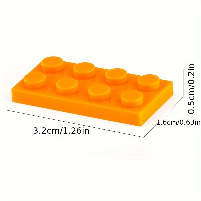 50pcs Bulk Building Blocks Thin Figure Bricks 2X4 Dots Educational