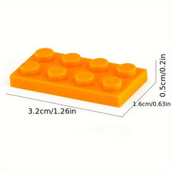 50pcs Bulk Building Blocks Thin Figure Bricks 2X4 Dots Educational