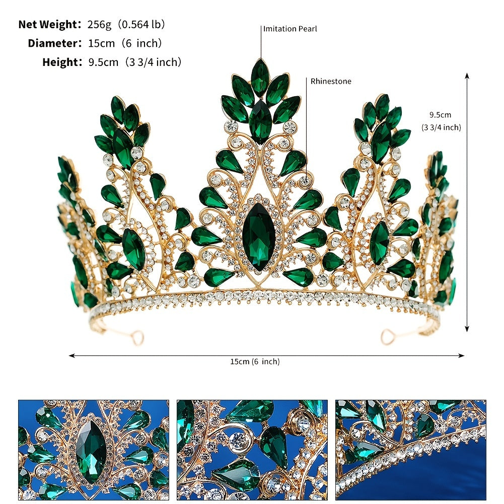 Big Crown Rhinestone Hairband Headband Party Favor Decorations
