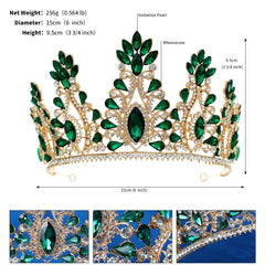 Big Crown Rhinestone Hairband Headband Party Favor Decorations