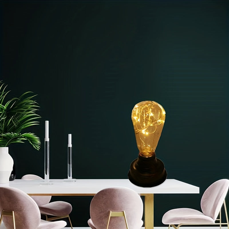 Large Wooden Melon Bulb Acrylic Night Light