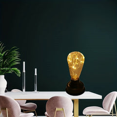 Large Wooden Melon Bulb Acrylic Night Light
