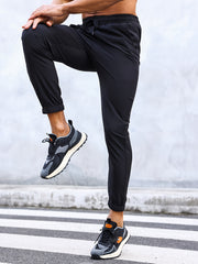 Men's Drawstring Joggers Sports Pants for Hiking Fitness