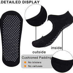 Soft Non Slip Cushioned Socks for Yoga Pilates Ballet Small