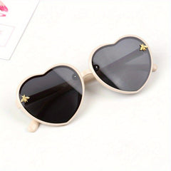 Kids Bee Heart Shaped Gradient Sunglasses for Party Dress Up