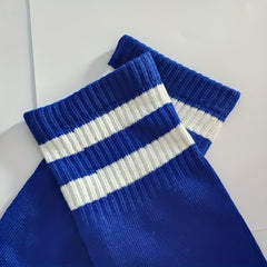 Men's Calf Striped Sport Socks 3 Pairs
