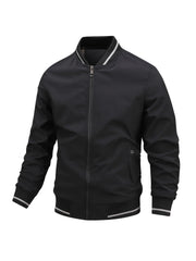 Men's Zipper Baseball Collar Jackets with Pockets