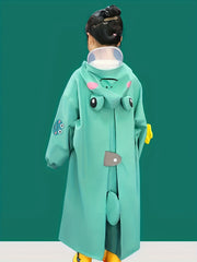 Kids Cartoon Frog Reusable Raincoat - Stay Dry and Stylish