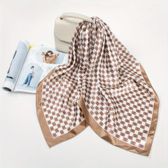 Square Scarf Classic Print Bandana Hijab Casual Shawl Head Wraps T