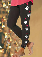 Casual Leggings Elastic High Rise High Stretch Leggings