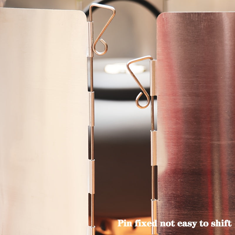 12 Folds Gas Stove Wind Shield Camping Burner Windproof Screen