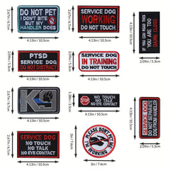 J CARP 10Pcs Service Dog Patches for Men Tactical Pet Training Fasten