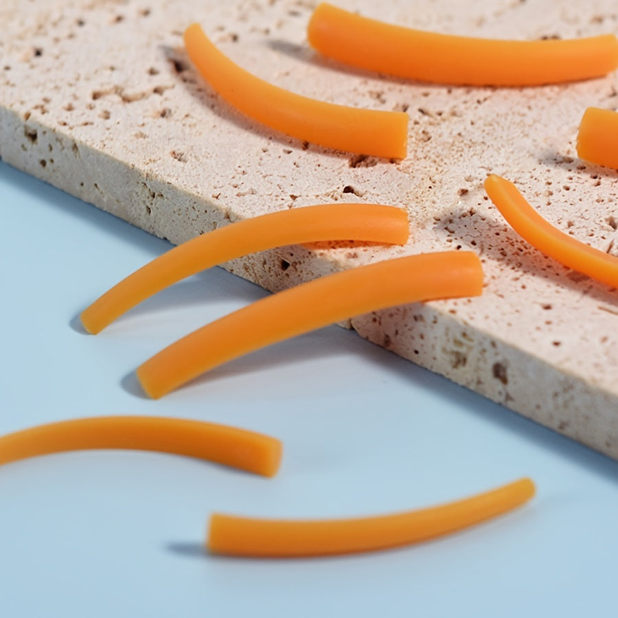 4 Pairs Orange Lash Lift Pads Eyelash Perm Rods Lash Lifting Silicone