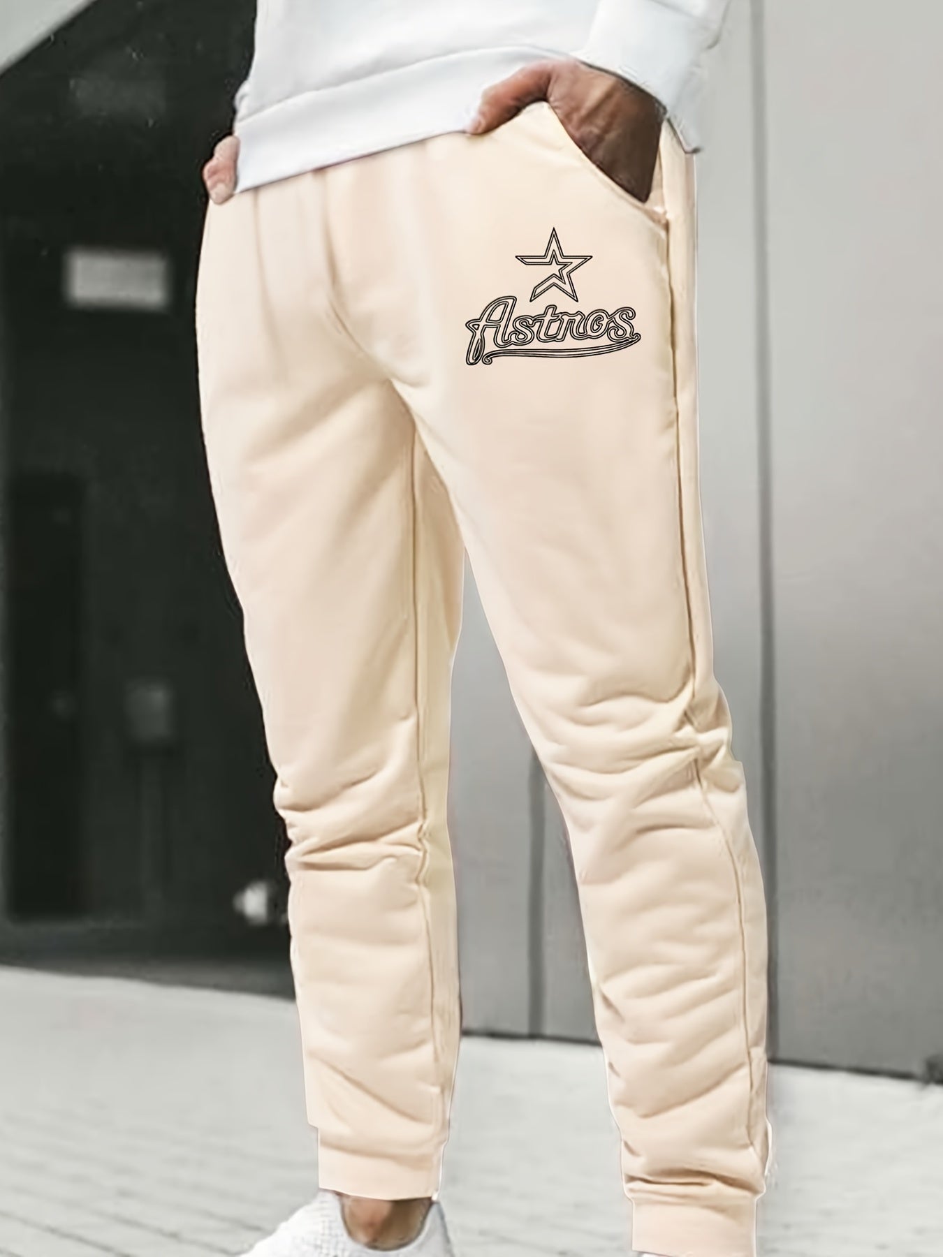 Men's Personality Print Drawstring Trousers Sweatpants