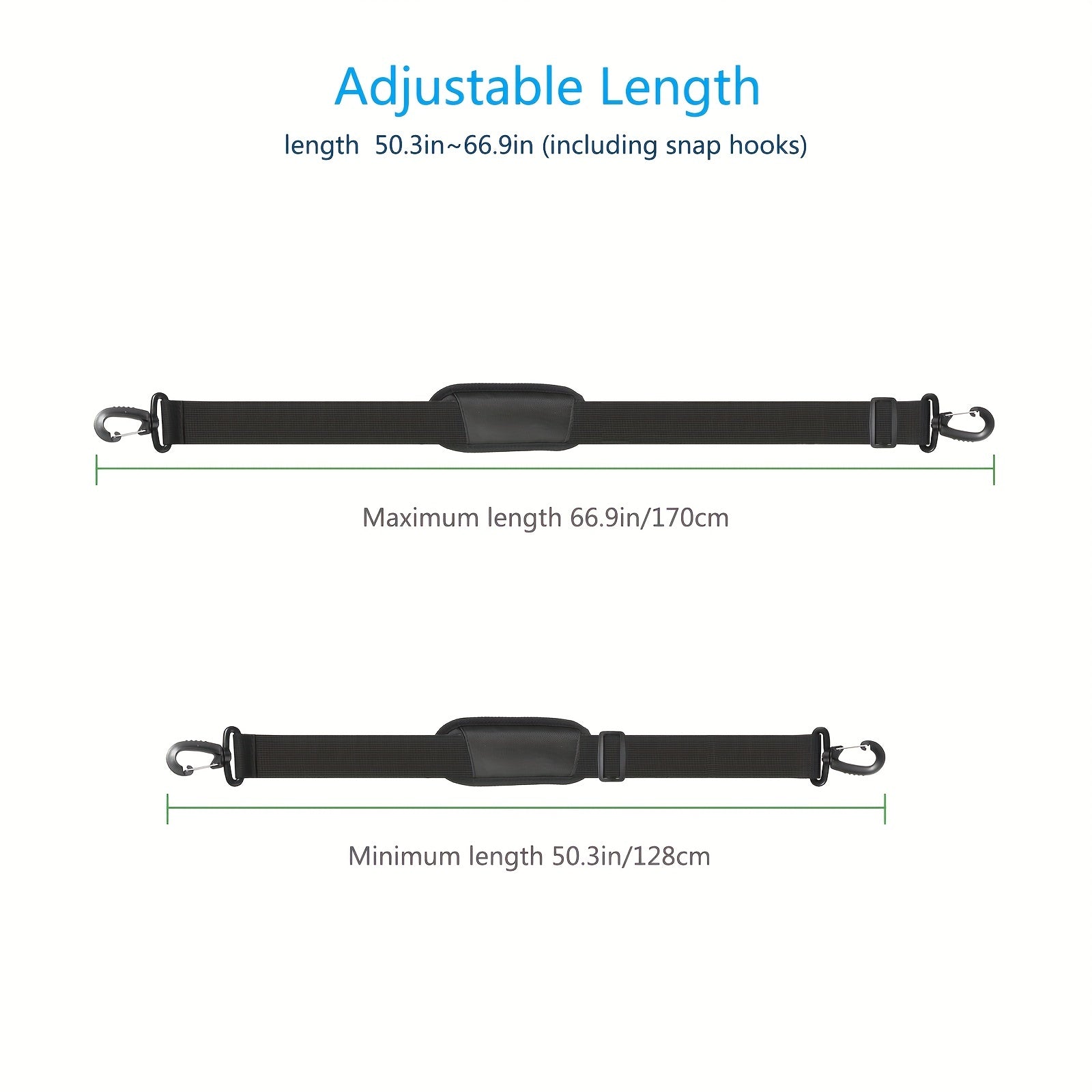 Adjustable Shoulder Strap Replacement for Bag Briefcase Duffel Bag