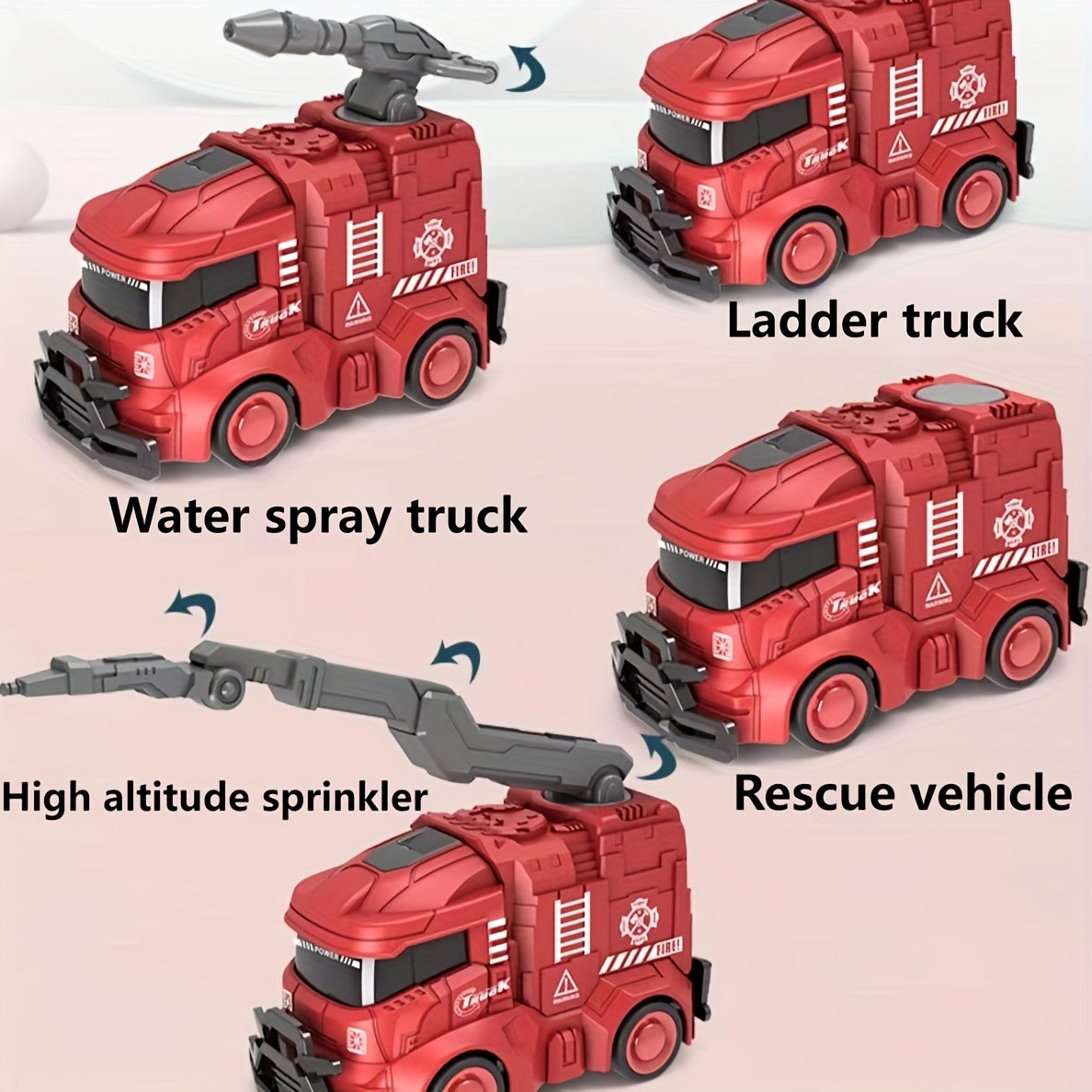 Inertia Simulation Toy Car 4-Piece Set